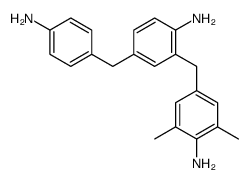 4-[(4-aminophenyl)methyl]-2-[(4-amino-3,5-xylyl)methyl]aniline Structure