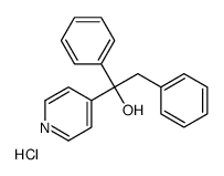 1,2-diphenyl-1-pyridin-4-ylethanol,hydrochloride结构式