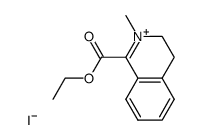 1-ethoxycarbonyl-2-methyl-3,4-dihydroisoquinolinium iodide结构式