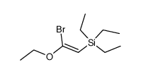 1-Aethoxy-1-brom-2-triaethylsilyl-aethylen结构式