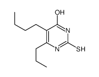 5-butyl-6-propyl-2-sulfanylidene-1H-pyrimidin-4-one结构式