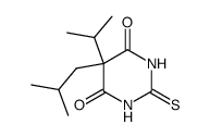 5-isobutyl-5-isopropyl-2-thio-barbituric acid Structure