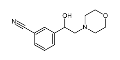 3-(1-hydroxy-2-morpholinoethyl)benzonitrile结构式