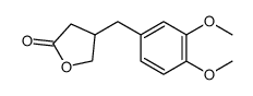 4-[(3,4-dimethoxyphenyl)methyl]oxolan-2-one Structure