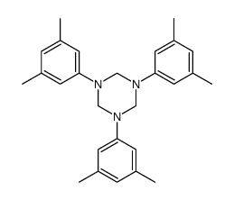 1,3,5-tris(3,5-dimethylphenyl)-1,3,5-triazinane结构式