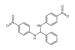 N,N'-bis-(4-nitro-phenyl)-benzylidenediamine Structure