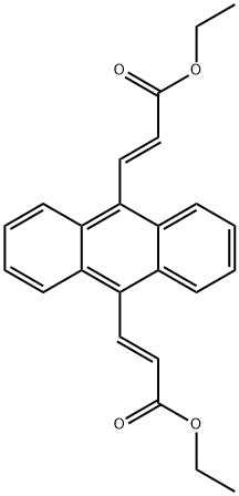 (2E,2'E)-diethyl 3,3'-(anthracene-9,10-diyl)diacrylate structure