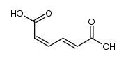 (2E,4Z)-2,4-hexadienedioic acid结构式