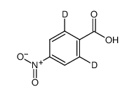 4-硝基苯甲酸-D2结构式