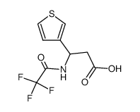 3-trifluoroacetylamino-3-(thien-3-yl)propionic acid Structure