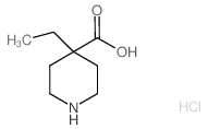 4-ethyl-4-piperidinecarboxylic acid(SALTDATA: 0.95HCl 0.07dioxane) Structure