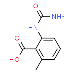 Benzoic acid, 2-[(aminocarbonyl)amino]-6-methyl- (9CI)结构式