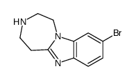 9-BROMO-2,3,4,5-TETRAHYDRO-1H-BENZO[4,5]IMIDAZO[1,2-D][1,4]DIAZEPINE Structure