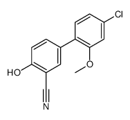 5-(4-chloro-2-methoxyphenyl)-2-hydroxybenzonitrile结构式