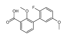 3-(2-fluoro-5-methoxyphenyl)-2-methoxybenzoic acid Structure