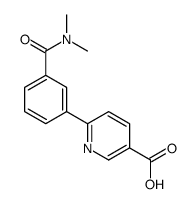 6-[3-(dimethylcarbamoyl)phenyl]pyridine-3-carboxylic acid Structure