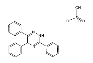 3,5,6-triphenyl-2,5-dihydro-1,2,4-triazin-4-ium hydrogen sulfate结构式