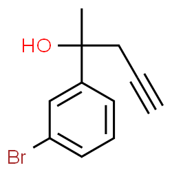 2-(3-Bromophenyl)-4-pentyn-2-ol structure