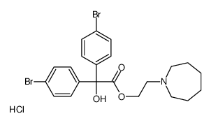 2-(azepan-1-yl)ethyl 2,2-bis(4-bromophenyl)-2-hydroxyacetate,hydrochloride Structure