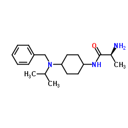 N-{4-[Benzyl(isopropyl)amino]cyclohexyl}-L-alaninamide结构式