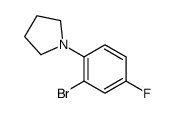 1-(2-bromo-4-fluorophenyl)pyrrolidine structure