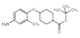 1-BOC-4-(4-AMINO-2-METHYLPHENOXY)PIPERIDINE structure