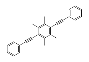 1,2,4,5-tetramethyl-3,6-bis(2-phenylethynyl)benzene Structure