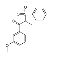 1-(3-methoxyphenyl)-2-(4-methylphenyl)sulfonylpropan-1-one Structure