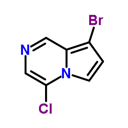 8-Bromo-4-chloropyrrolo[1,2-a]pyrazine Structure