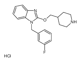 1-[(3-fluorophenyl)methyl]-2-(piperidin-4-ylmethoxy)benzimidazole,hydrochloride图片