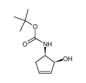 Carbamic acid, (2-hydroxy-3-cyclopenten-1-yl)-, 1,1-dimethylethyl ester, cis- picture