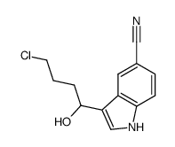 3-(4-chloro-1-hydroxy-butyl)-1H-indol-5-carbonitrile Structure