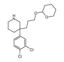 3-(3,4-Dichlorophenyl)-3-(3-((tetrahydro-2H-pyran-2-yl)oxy)propyl)piperidine图片