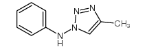 1H-1,2,3-Triazole, 1-anilino-4-methyl-结构式