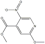 2-Methoxy-5-nitro-isonicotinic acid methyl ester Structure