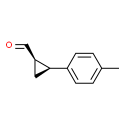 Cyclopropanecarboxaldehyde, 2-(4-methylphenyl)-, cis- (9CI) Structure