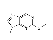 6,9-dimethyl-2-methylsulfanylpurine结构式