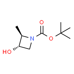 tert-butyl (2R,3S)-3-hydroxy-2-methylazetidine-1-carboxylate Structure