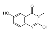 2,4(1H,3H)-Quinazolinedione, 6-hydroxy-3-methyl- Structure