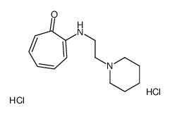 (7-oxocyclohepta-1,3,5-trien-1-yl)-(2-piperidin-1-ium-1-ylethyl)azanium,dichloride结构式