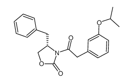 (S)-4-Benzyl-3-[2-(3-isopropoxy-phenyl)-acetyl]-oxazolidin-2-one Structure