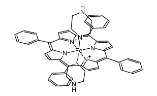 bis(piperidine)(tetraphenylporphyrin)iron(II)结构式