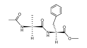 AcNH-Ala-Phe-CO2Me结构式