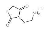 2,4-Thiazolidinedione,3-(2-aminoethyl)-, hydrochloride (1:1) Structure