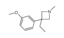 3-Ethyl-3-(m-methoxyphenyl)-1-methylazetidine structure