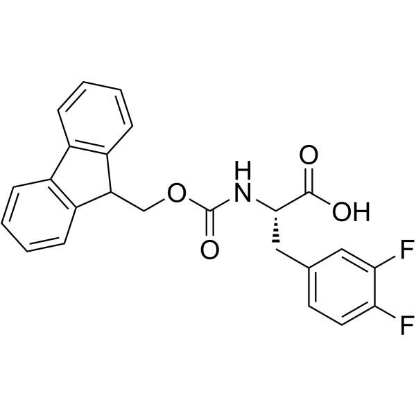 Fmoc-D-phe(3,4-F2)-OH structure