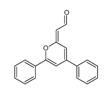 2-(4,6-diphenylpyran-2-ylidene)acetaldehyde Structure