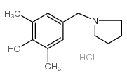 2,6-DIMETHYL-4-(TETRAHYDRO-1H-PYRROL-1-YLMETHYL)PHENOL HYDROCHLORIDE structure