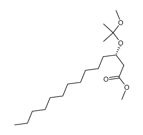 METHYL-3-(1-METHYL-1-METHOXYETHOXY)-TETRADECANOATE Structure