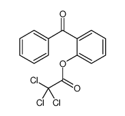 (2-benzoylphenyl) 2,2,2-trichloroacetate结构式